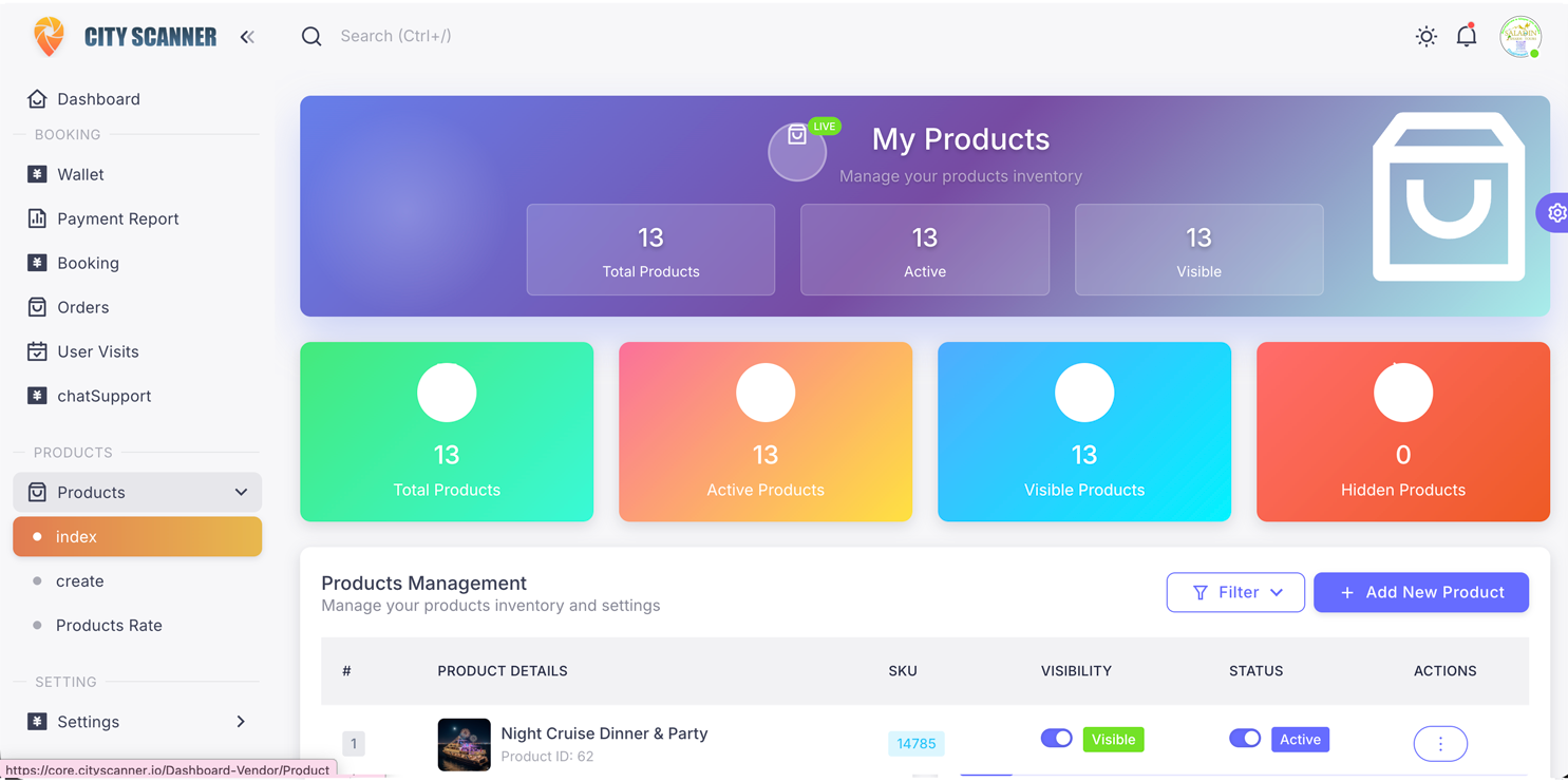 Product List Page